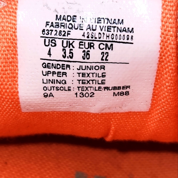 Hard to Find Converse CT Loop 2-Knot Girls Sz 4 Yellow Canvas All-Stars - Picture 2 of 13